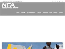 Tablet Screenshot of nationalfootballacademies.com